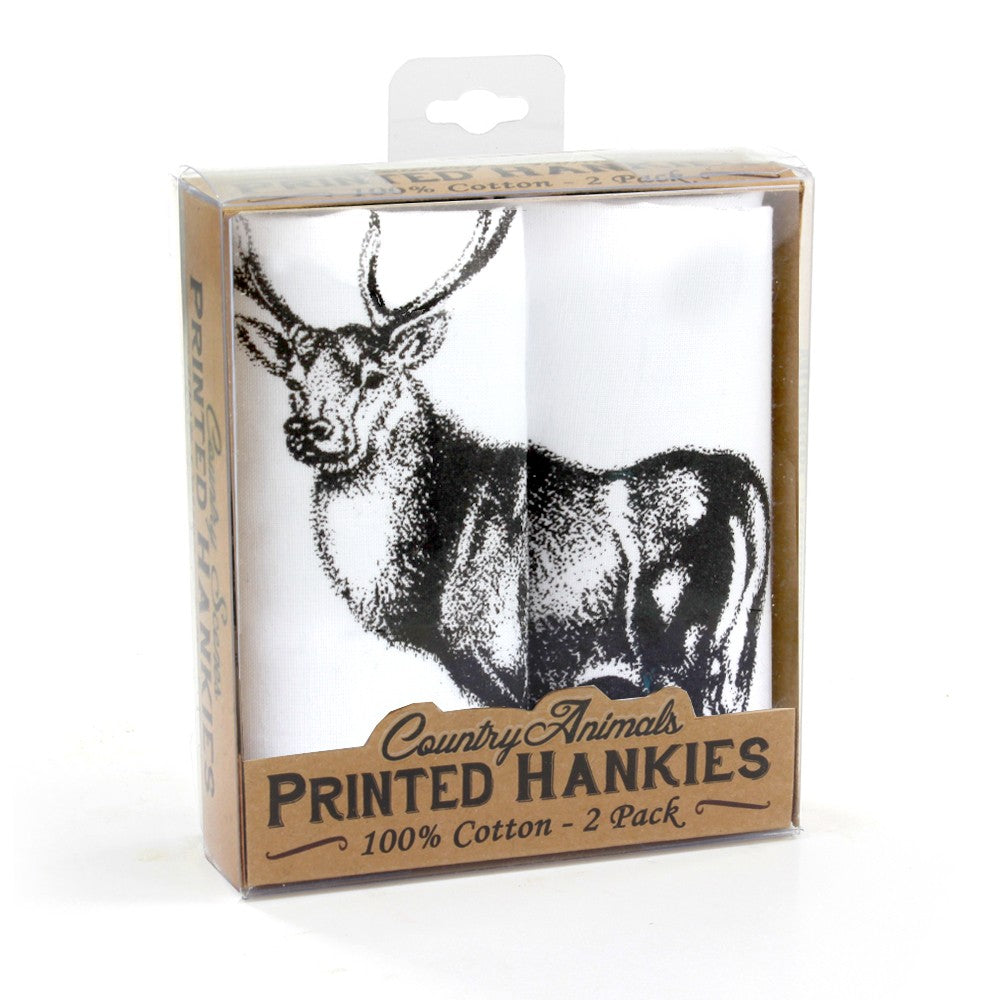 Printed cotton hankies. Pack of two. Comes in presentation box. High quality pocket squares are available for sale at Eclectic Hound in Winchester. Click to view the entire collection and stay cosy with Eclectic Hound. 