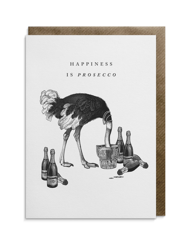 Greetings card by Divine Savages with the words "Happy Birthday (you old git)" supplied with a brown kraft envelope and cello wrap. Click to shop now at Eclectic Hound. 
