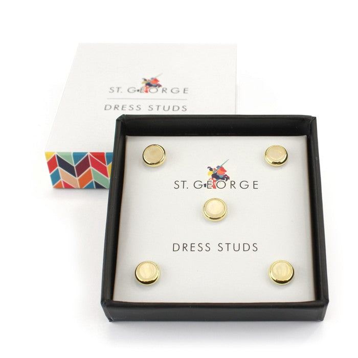 Dress studs. Pack of five in a presentation box. View our bespoke range of cufflinks and dress studs at Eclectic Hound. Click to browse our stunning collection and start browsing today. 
